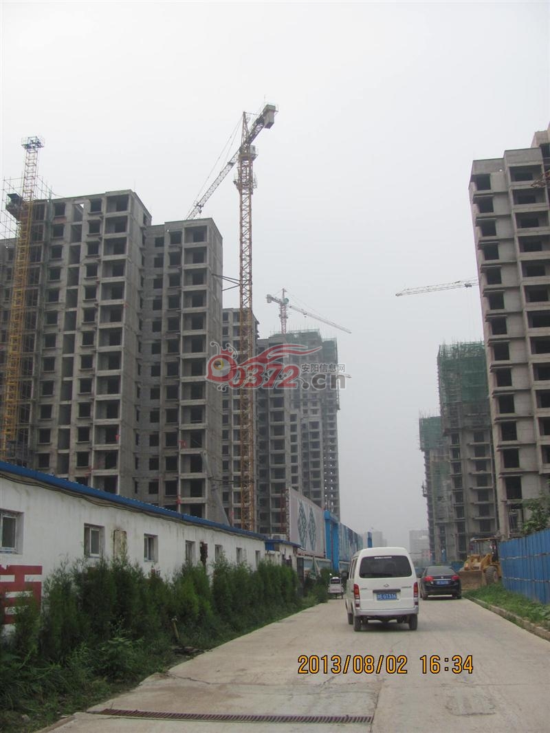 安阳东方明珠8月份施工进度图