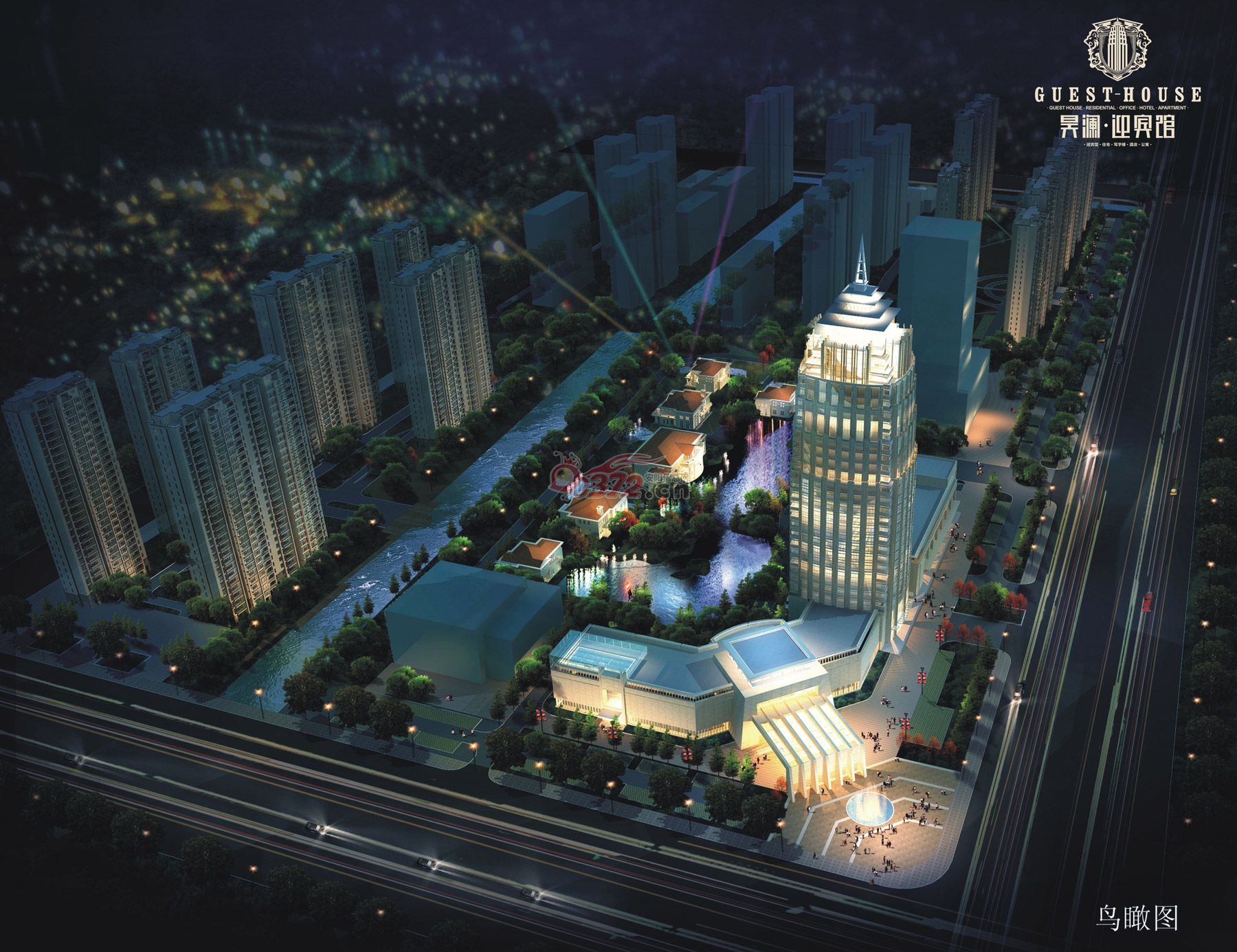 安阳迎宾小公馆鸟瞰图 - 安阳信息网 房产频道